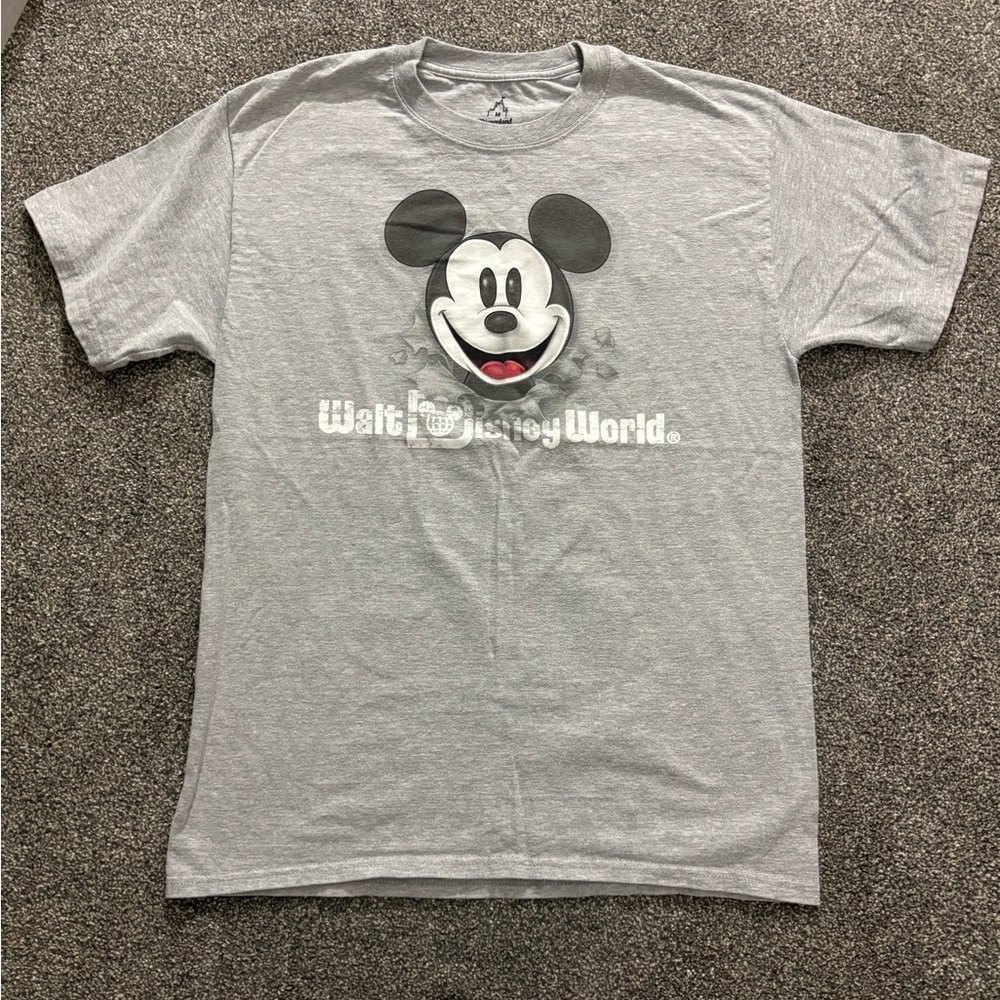 Disney Gray Disneyland Castle Tee
